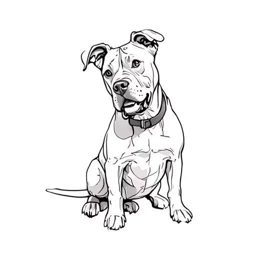 A Pit Bull Terrier