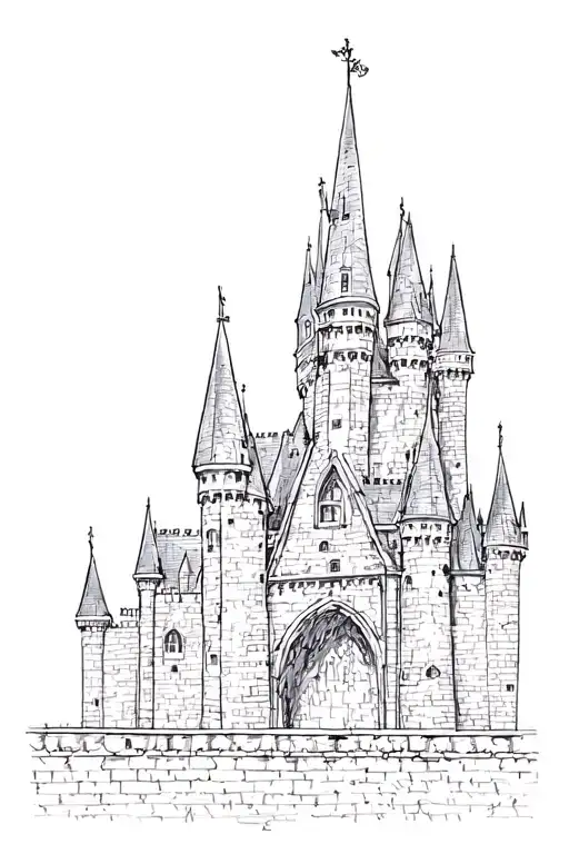 Gothic Castle Wall