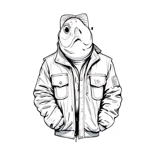 A Fish Wearing A Jacket