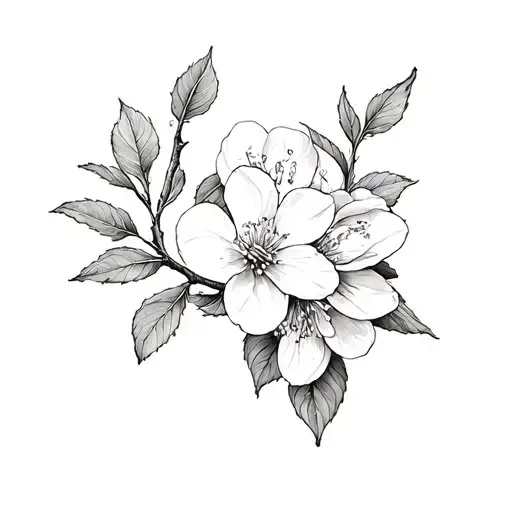 Apple Blossom Branch