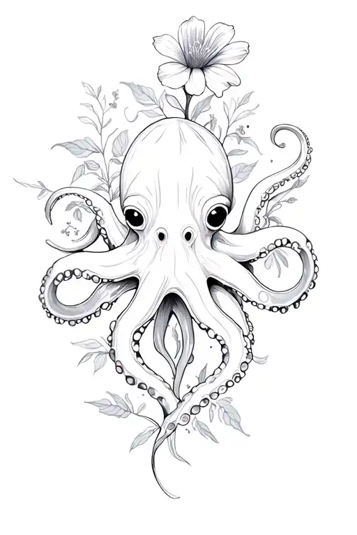Octopus And Flower
