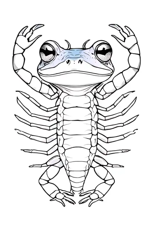 Frog With A Scorpion On It