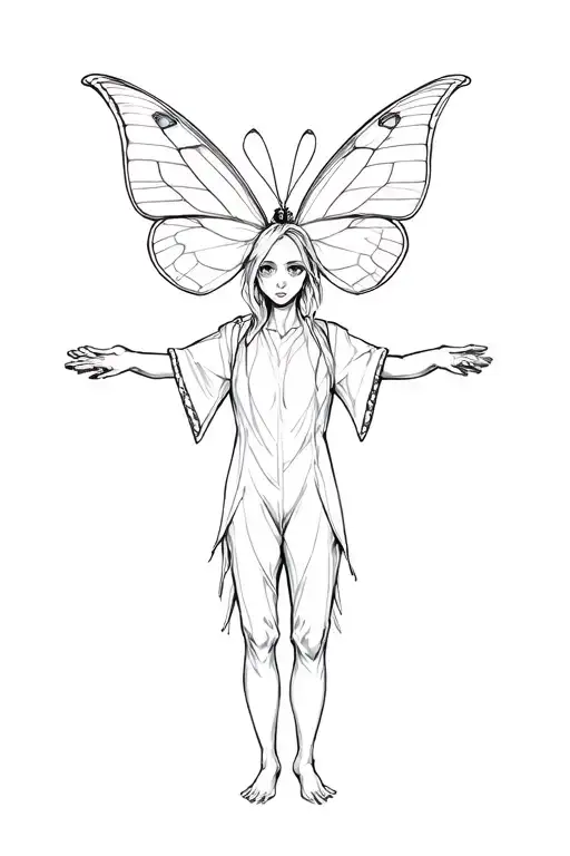 Baxmax Holding A Butterfly With An Outstretched Arms