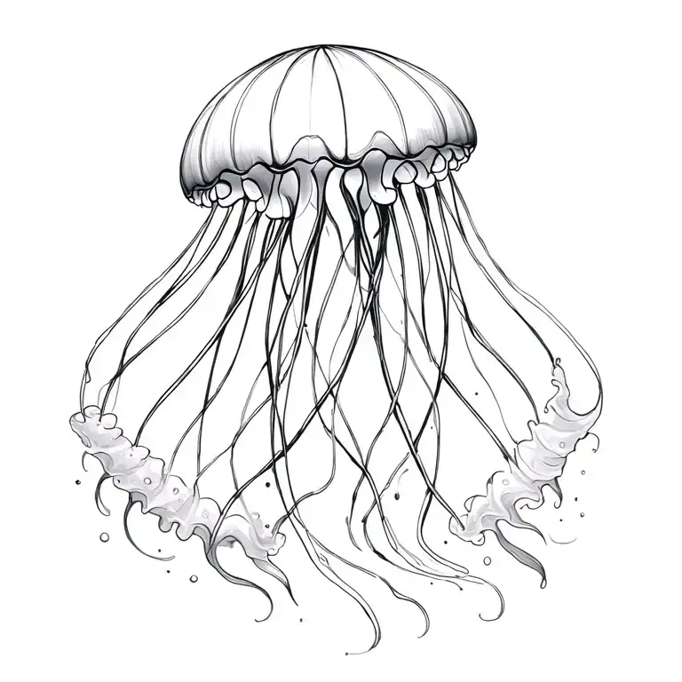 Jellyfish Floating