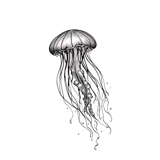 Jellyfish Floating