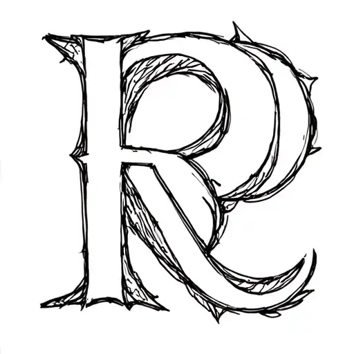 Mix Of Letter R And D