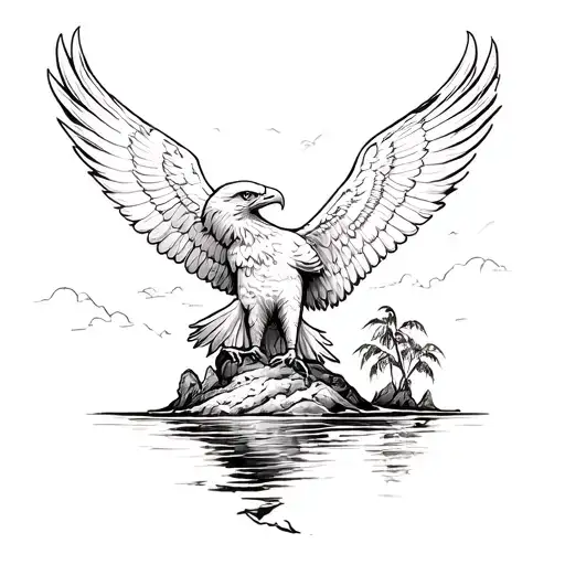 Eagle And Island