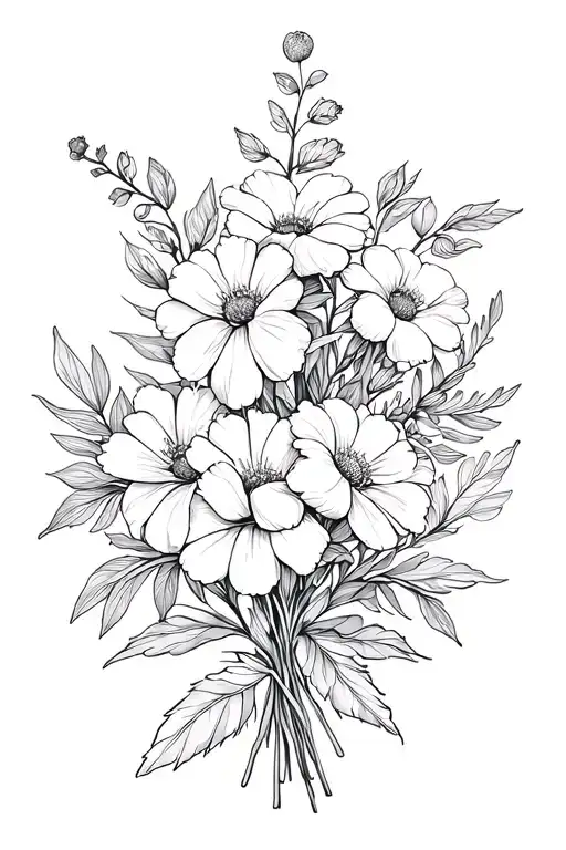 Birth Flower Bouquet