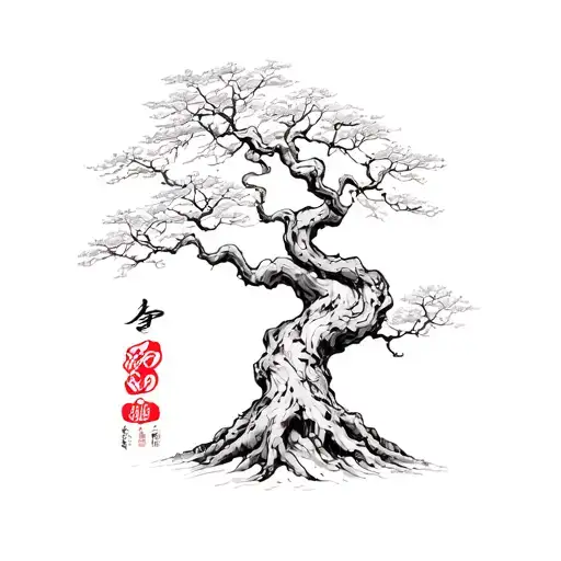Japanese Word And A Posion Tree Growing