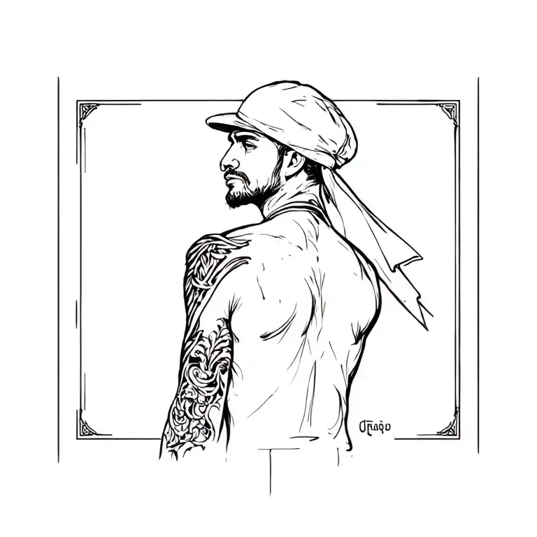 Iraq Back Tattoo For Men