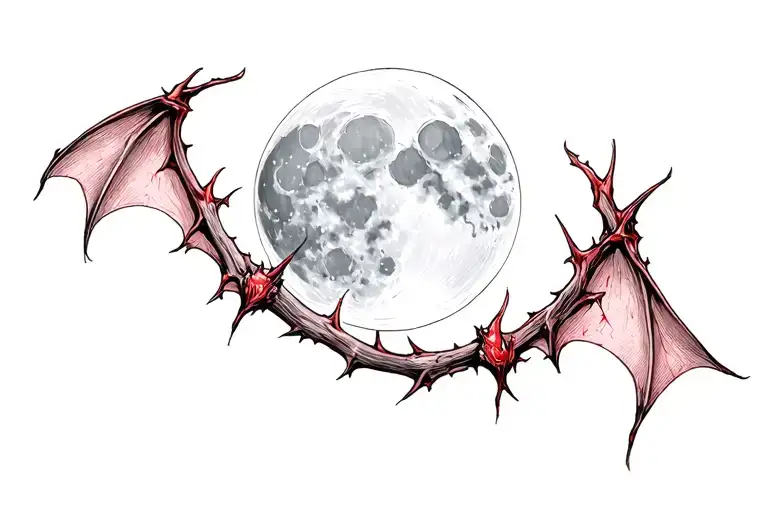 Bat Blood Moon Thorns
