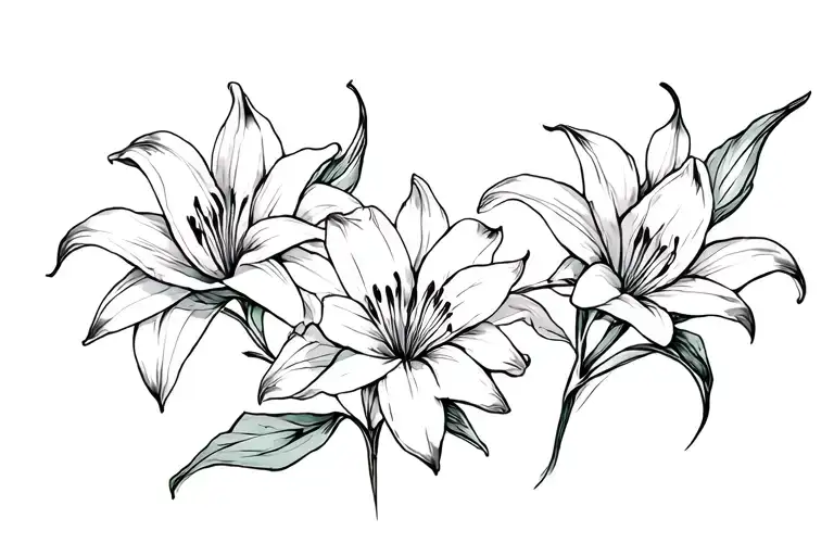 Lilies Scattered Throughout