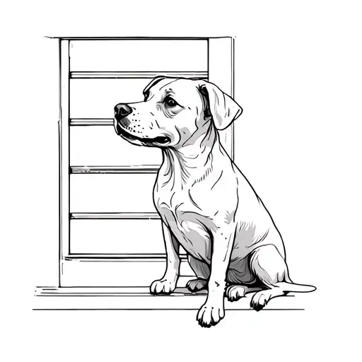 Dog Looking Out The Window