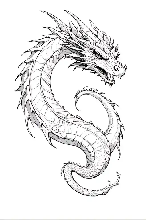 Dragon And Semi Colon