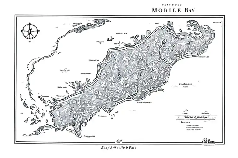 Nautical Map Of Mobile Bay