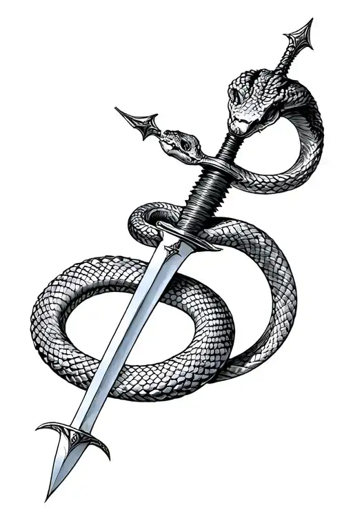 Snake And Dagger