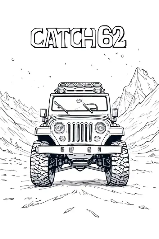 A Jeep With The Word Catch62