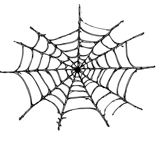 Spider Web Without Spiders Goth Dark Ornamental