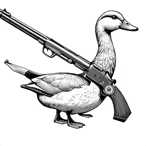 2 Dead Ducks And Shotgun