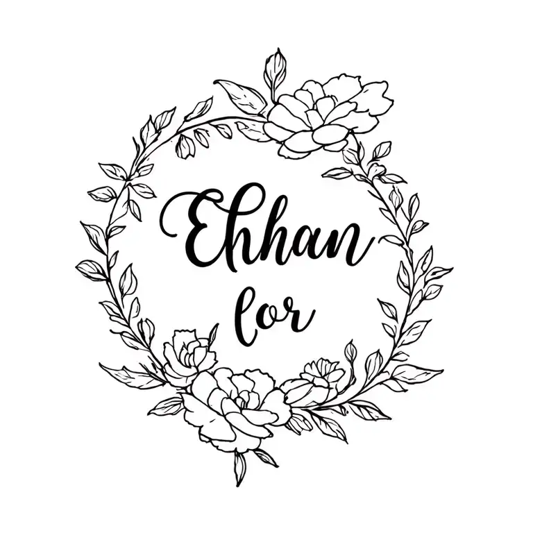 Name Ethan In Cursive For Lover