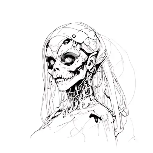 Scary Goth Cyborg Gemini