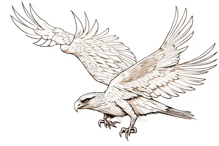 Golden Eagle And Quetzal Bird Flying