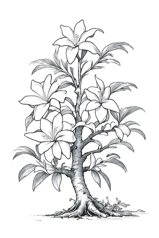 A Tree That Instead Of Leaves He Had Flowers Best For Plumeria Flower