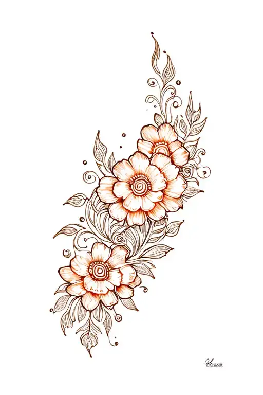 Henna Floral