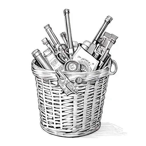 Laundry Basket Full Of Guns N Roses