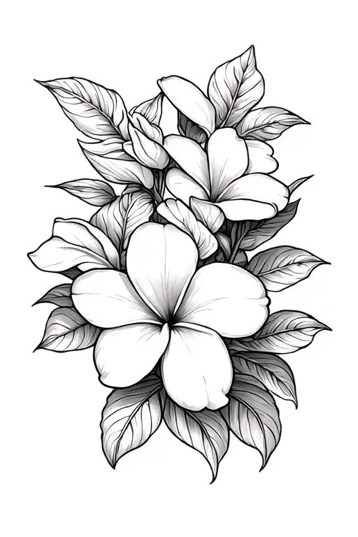 Brazil Coffee Plumeria Flowers