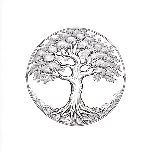 Ocean Moon Tree Of Life