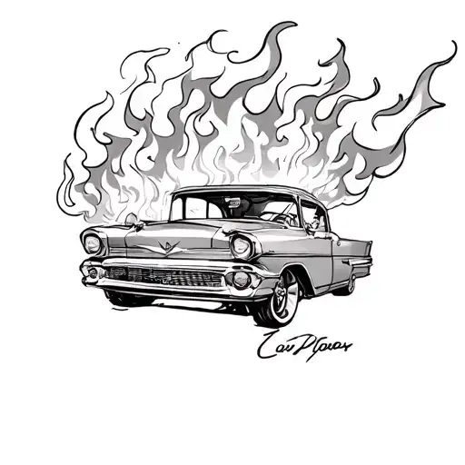 Lowrider In Fire Coming