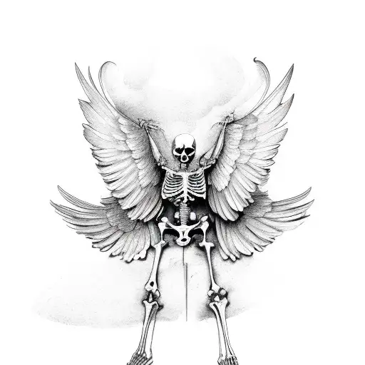 Skeleton And Wings