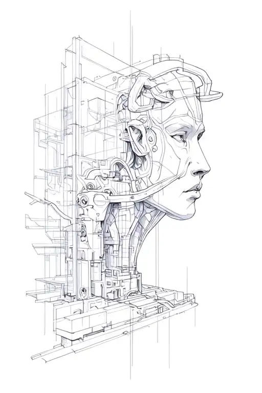 Combine The Gemini With Taurus With Architecture Engineering And Lines