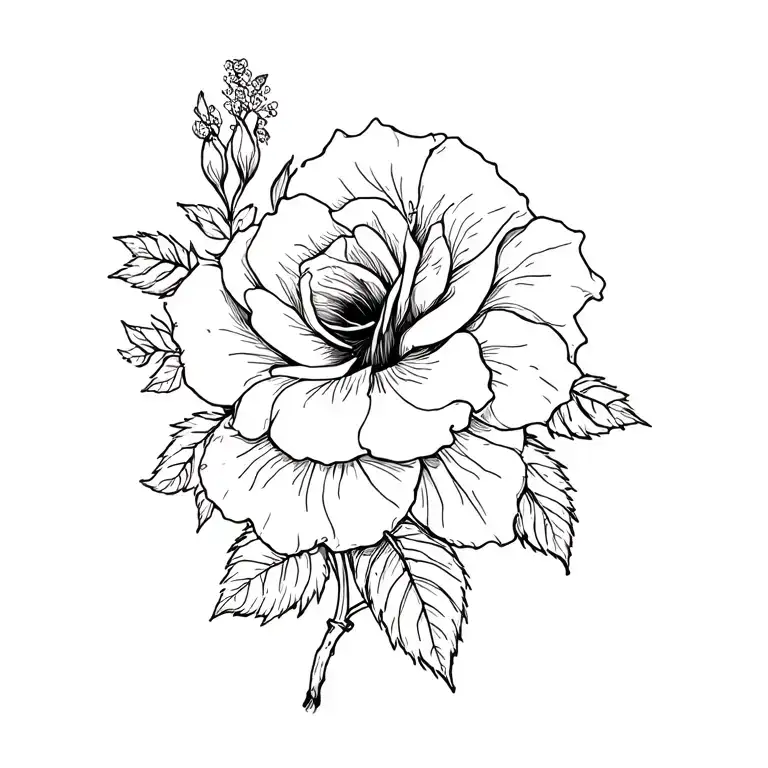 Roses Mayflowers Hibiscus