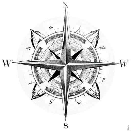 A Compass Rose With Dance-related Symbols And Quotes Integrated Into The Design