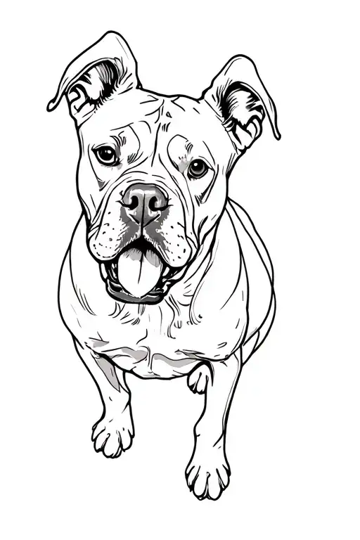 Graffiti Stella Pitbull Tattoo idea