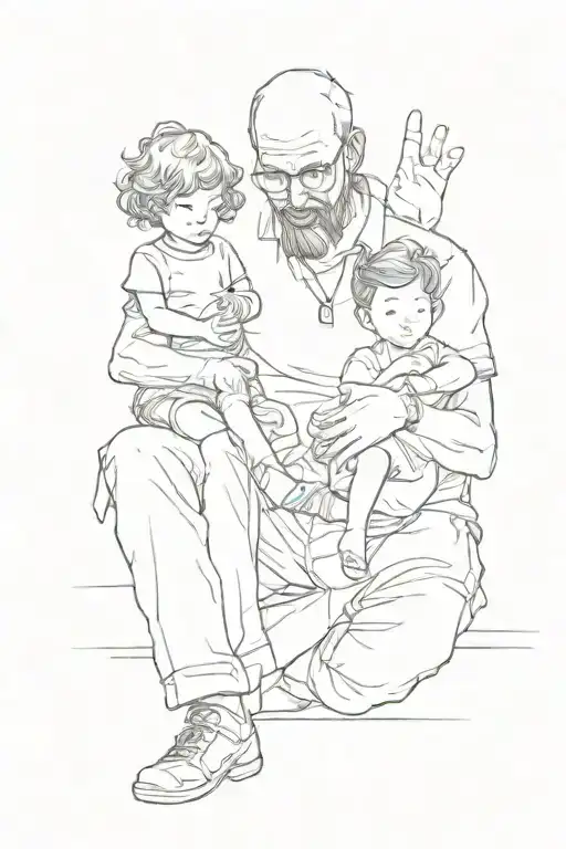 A Father Tired Of Worrying About His Children Playing