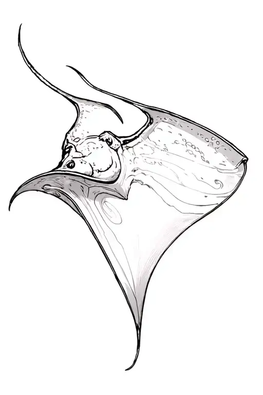 Manta Ray Floating