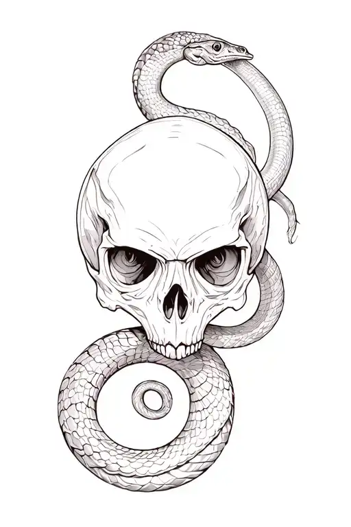 Skull Snake Chameleon Nature Inspired