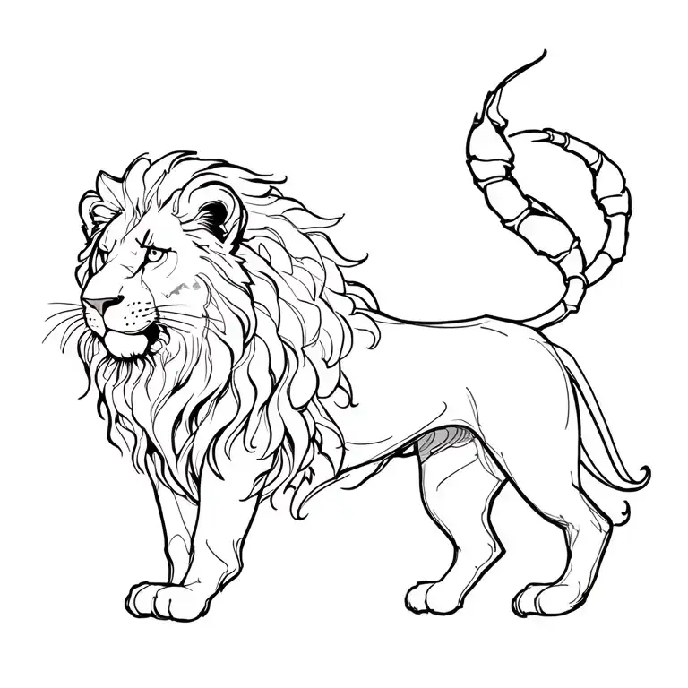 Scorpio Leo Lion