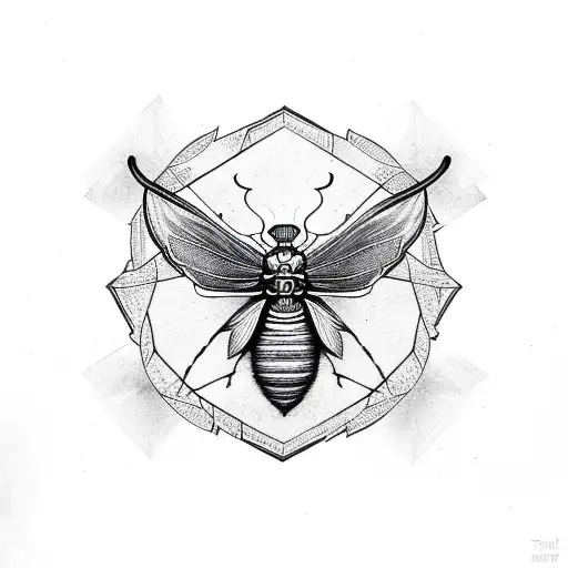 Death Moth With Joining Triangles