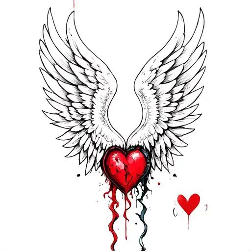 Fuck Love And Heartbroken Wings Made