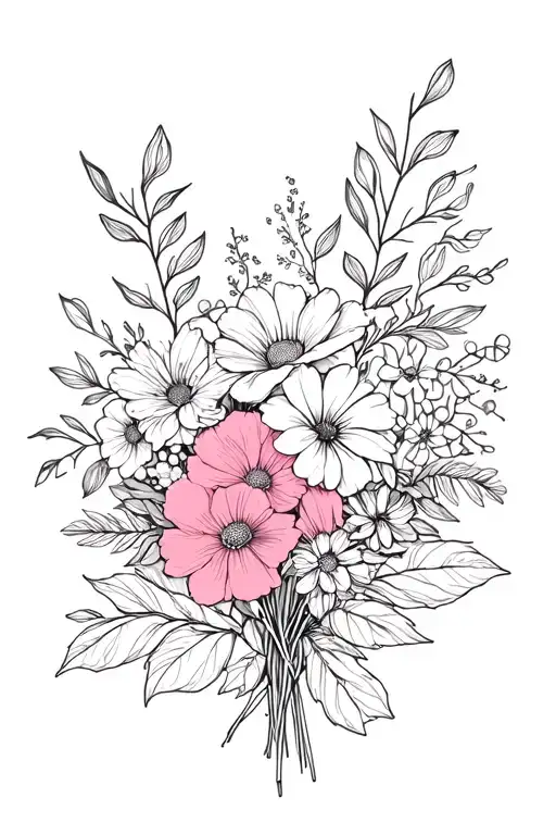 June And November Birth Flower Bouquet