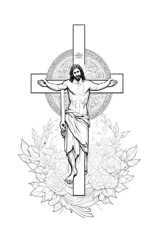 Jesus Christ Cross Combined