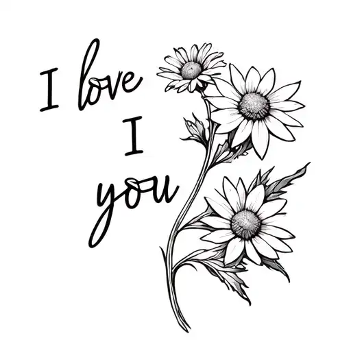 Edelweiss Flower Saying I Love You