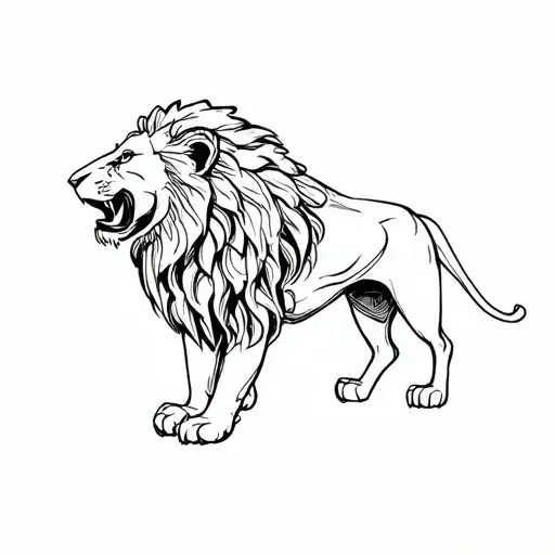 Lion Exercising Power