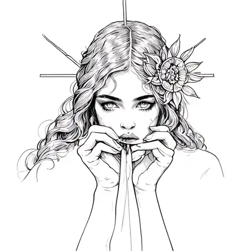 The Palms Of The Holy Girl Hold A Cigarette Jarum Classic