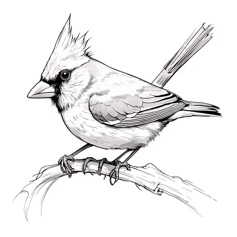 Male Cardinal Tattoo idea