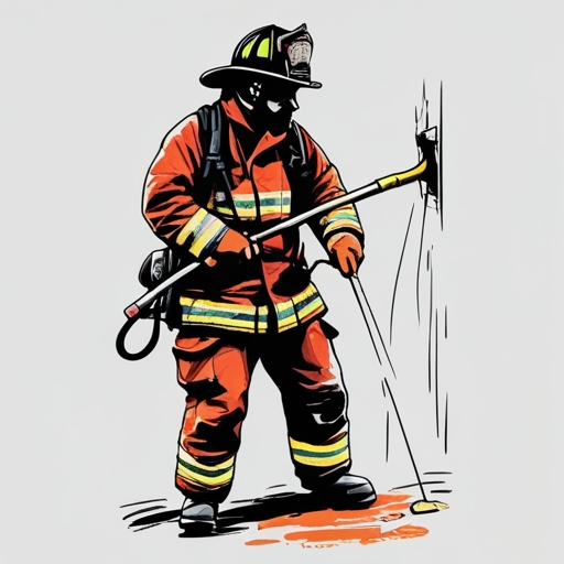 Firefighter Putting
